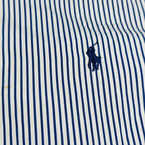 Ralph Lauren Polo‎ Classic Fit Shirt Men’s 2XL White/Blue Striped Button Down - Picture 2 of 10